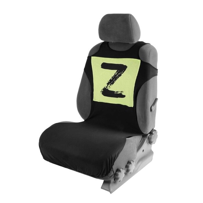 Чехол-майка TORSO "Z", на переднее сиденье, салатовый, хлопок от компании Интернет-гипермаркет «MOLL» - фото 1