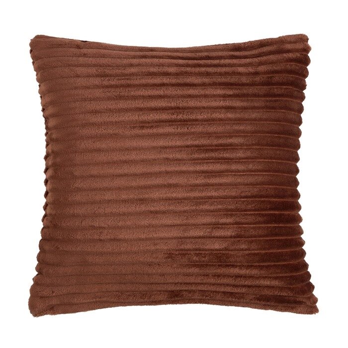 Чехол на подушку Этель цв. коричневый,40 х 40 см, велсофт, 100% п/э от компании Интернет-гипермаркет «MOLL» - фото 1