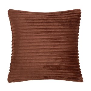 Чехол на подушку Этель цв. коричневый,40 х 40 см, велсофт, 100% п/э