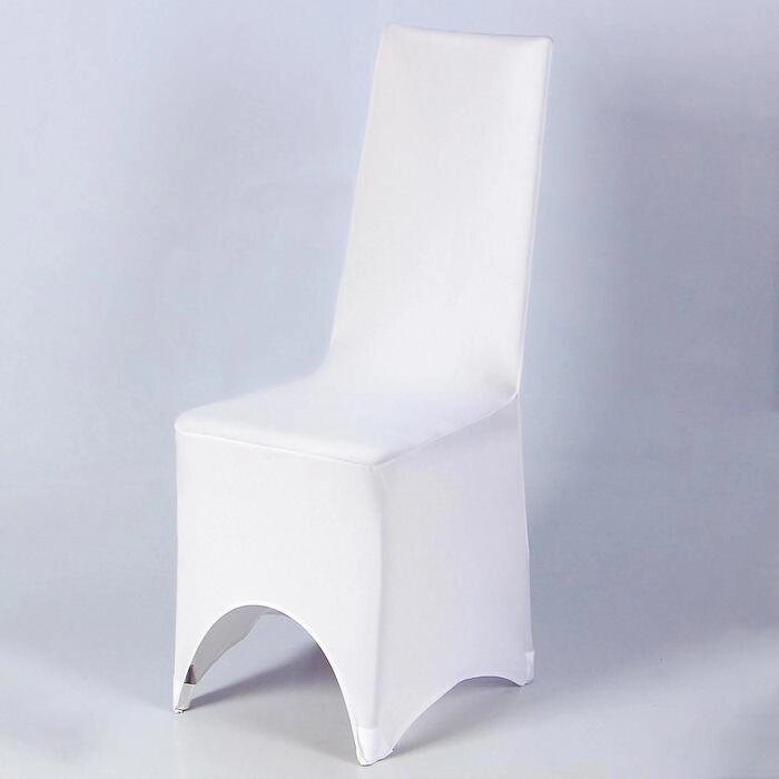 Чехол свадебный на стул, белый от компании Интернет-гипермаркет «MOLL» - фото 1
