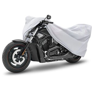Чехол-тент для мотоциклов и скутеров 203х89х119 см (М), серебряный