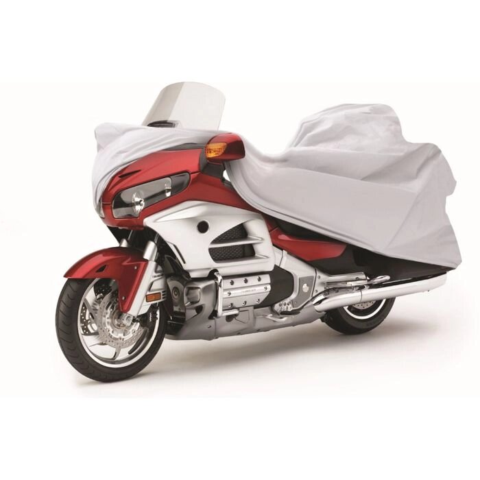 Чехол-тент для мотоциклов Touring 260х100х130 см (XXL), серебряный от компании Интернет-гипермаркет «MOLL» - фото 1
