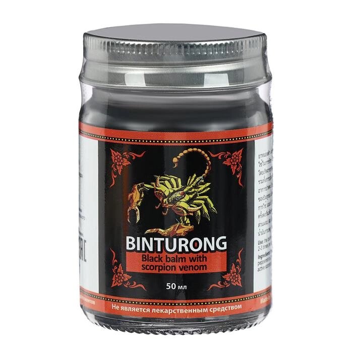Черный бальзам с ядом скорпиона Binturong, 50 г от компании Интернет-гипермаркет «MOLL» - фото 1