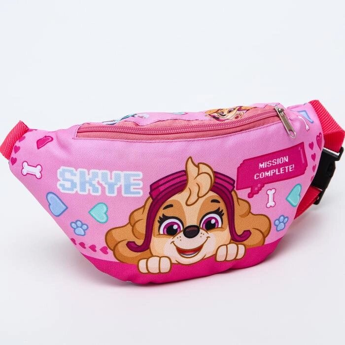 Cумка на пояс "Скай" ,  25*6*13, отд на молн, без подклада, розовый от компании Интернет-гипермаркет «MOLL» - фото 1