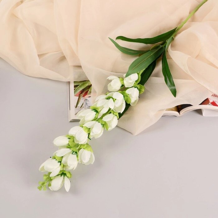 Цветы искусственные "Дремлик садовый" 3х84 см, белый от компании Интернет-гипермаркет «MOLL» - фото 1