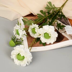 Цветы искусственные "Махровый гибискус" 82 см, белый