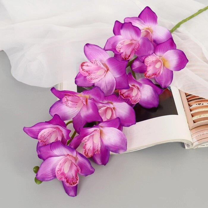 Цветы искусственные "Орхидея амабилис" 90 см, сиреневая от компании Интернет-гипермаркет «MOLL» - фото 1