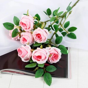 Цветы искусственные "Роза Септима" 5х65 см розовый