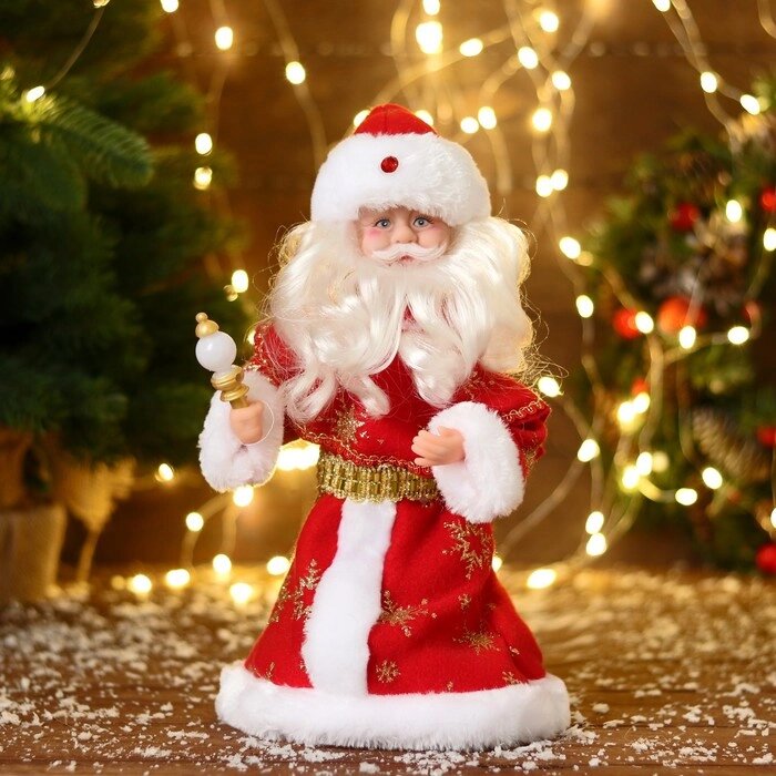 Дед Мороз, в красной шубе и шапке с жемчужинкой от компании Интернет-гипермаркет «MOLL» - фото 1