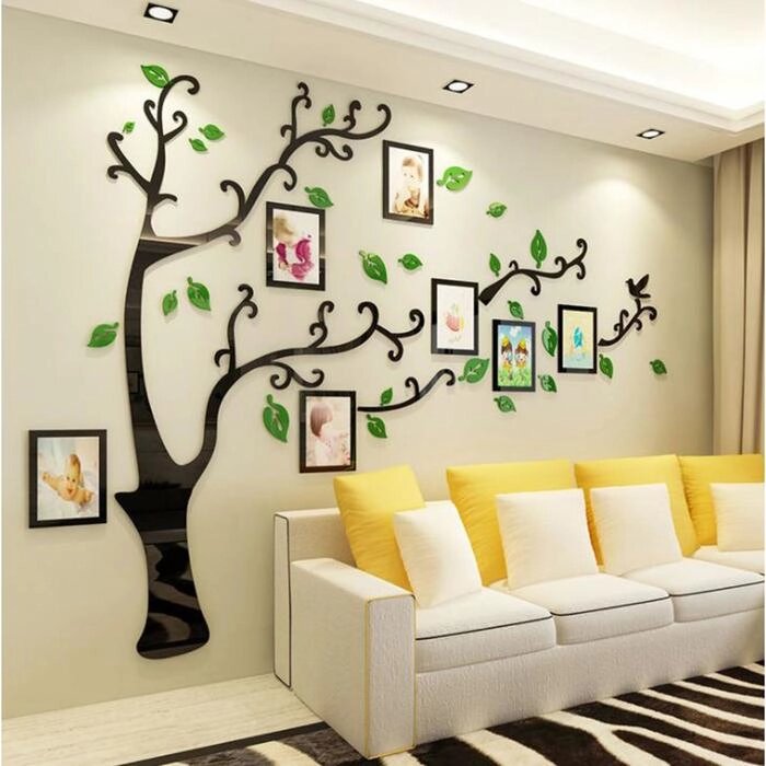 Декор настенный с фоторамками "Семейное дерево", 150х210 см от компании Интернет-гипермаркет «MOLL» - фото 1