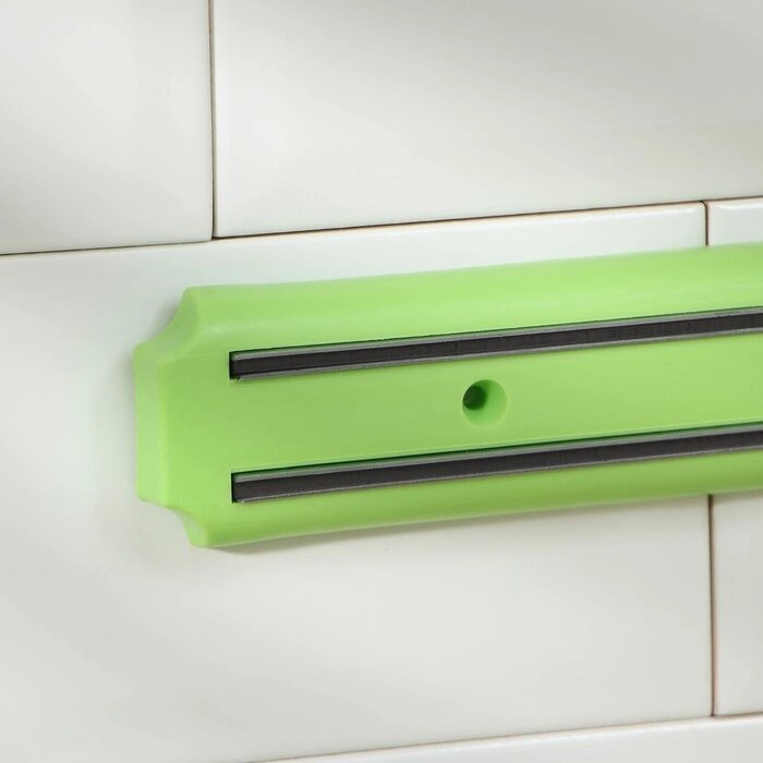 Держатель для ножей магнитный 38 см, цвет зеленый от компании Интернет-гипермаркет «MOLL» - фото 1