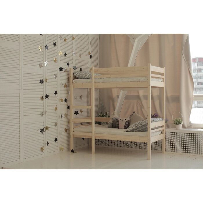 Детская двухъярусная кровать "Дональд", 70  160 см, цвет сосна от компании Интернет-гипермаркет «MOLL» - фото 1