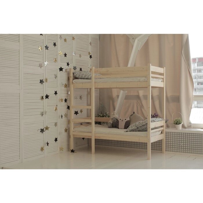 Детская двухъярусная кровать "Дональд", 80  160 см, цвет сосна от компании Интернет-гипермаркет «MOLL» - фото 1