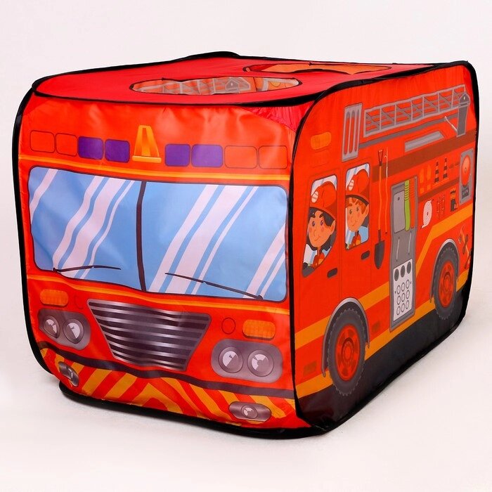 Детская игровая палатка "Пожарная машина" 70х70х110 см от компании Интернет-гипермаркет «MOLL» - фото 1
