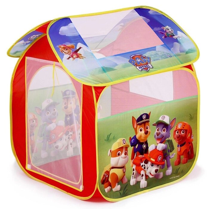 Детская игровая палатка "Щенячий патруль" в сумке от компании Интернет-гипермаркет «MOLL» - фото 1