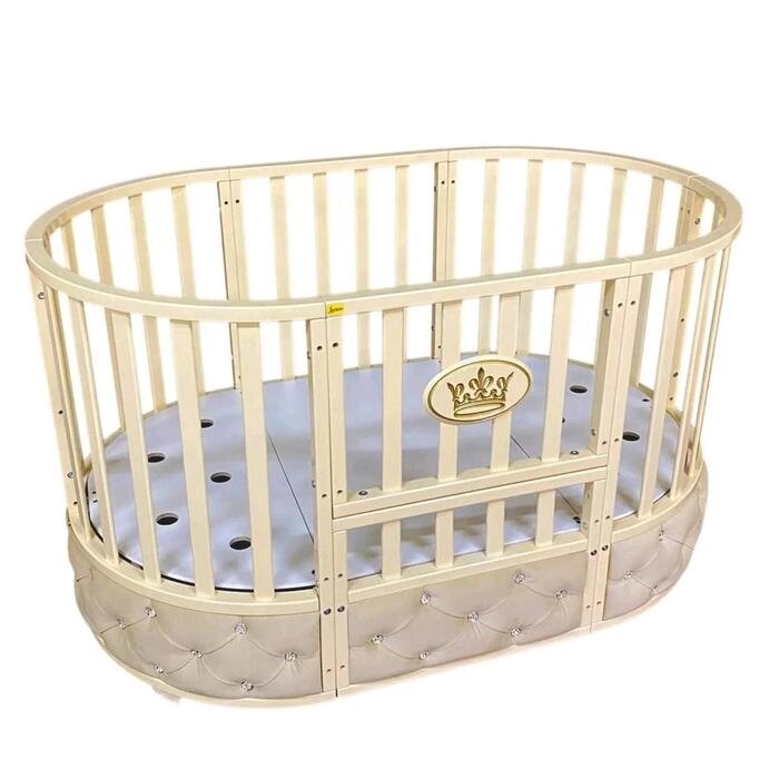 Детская кровать Magenta Elegance, 6 в 1, универсальный маятник, колесо, цвет слоновая кость   648939 от компании Интернет-гипермаркет «MOLL» - фото 1
