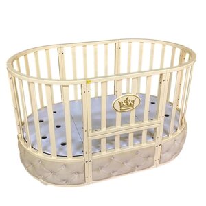 Детская кровать Magenta Elegance, 6 в 1, универсальный маятник, колесо, цвет слоновая кость 648939