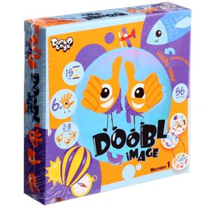Детская настольная игра "Двойная картинка", серия Doobl Image, круглые карты