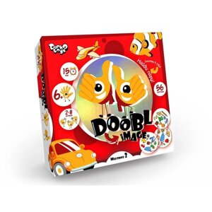 Детская настольная игра "Двойная картинка", серия Doobl Image, круглые карты