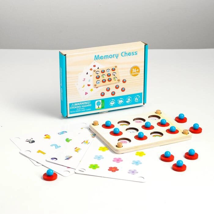 Детская развивающая игра "Мемори" 13,5х18,5х2,8 см от компании Интернет-гипермаркет «MOLL» - фото 1