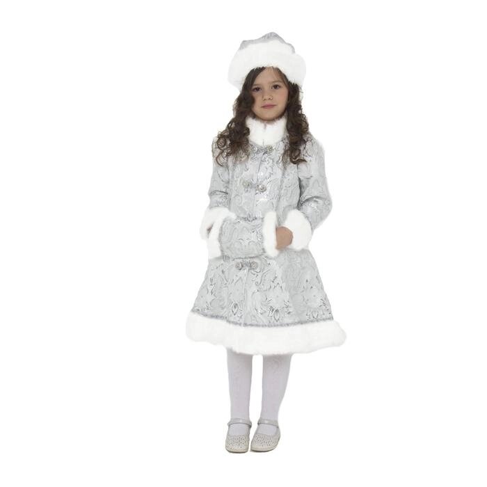 Детский карнавальный костюм "Снегурочка хрустальная", р. 34, рост 134 см от компании Интернет-гипермаркет «MOLL» - фото 1