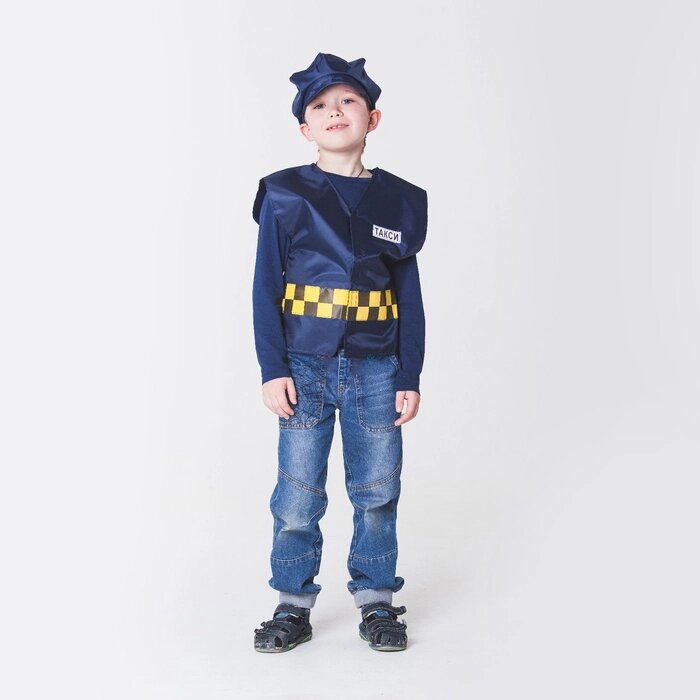 Детский карнавальный костюм "Таксист", р-р 32-34, 5-10 лет от компании Интернет-гипермаркет «MOLL» - фото 1