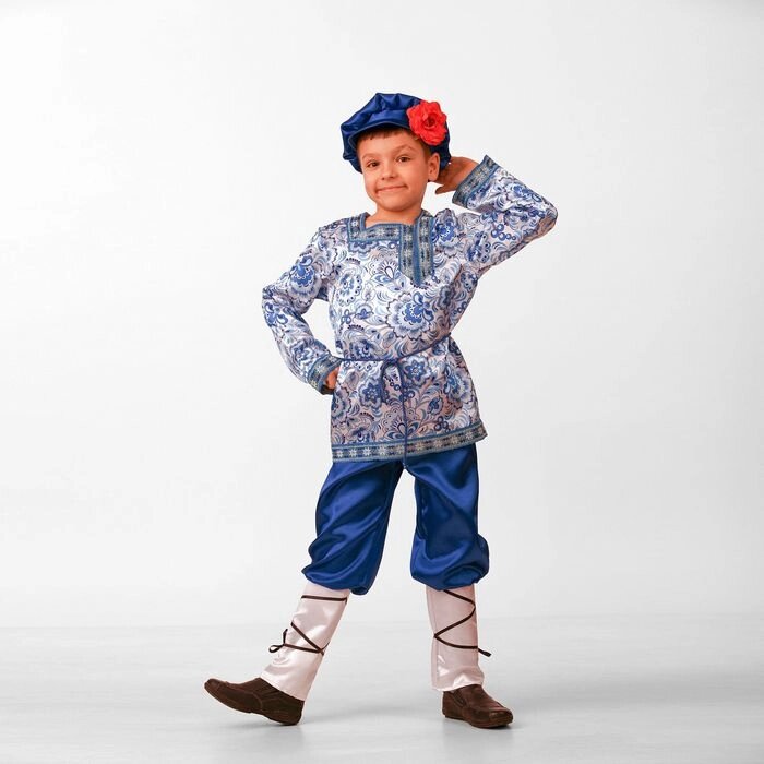 Детский карнавальный костюм "Вася-Василёк", размер 28 от компании Интернет-гипермаркет «MOLL» - фото 1