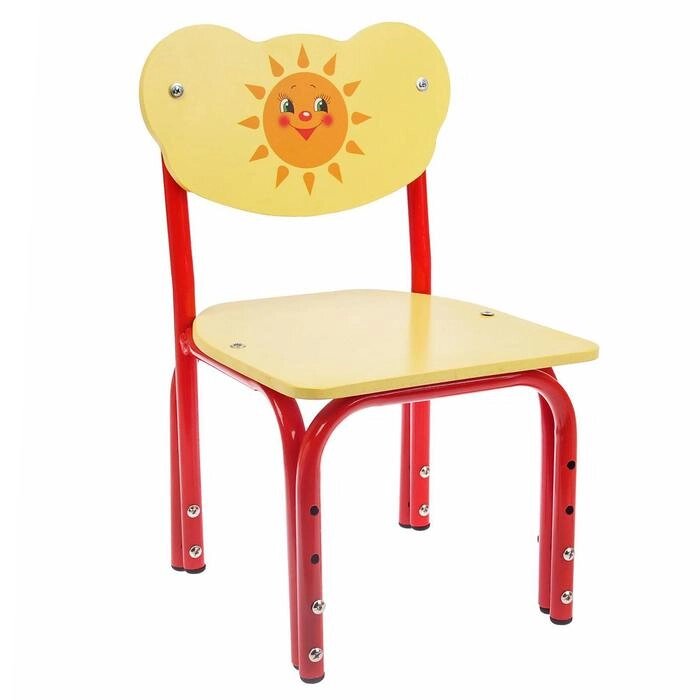 Детский стул "Кузя. Солнышко", регулируемый, разборный от компании Интернет-гипермаркет «MOLL» - фото 1