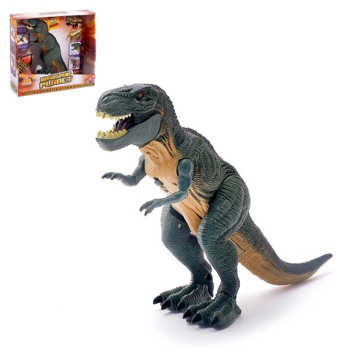 Динозавр "Рекс", работает от батареек, световые и звуковые эффекты от компании Интернет-гипермаркет «MOLL» - фото 1