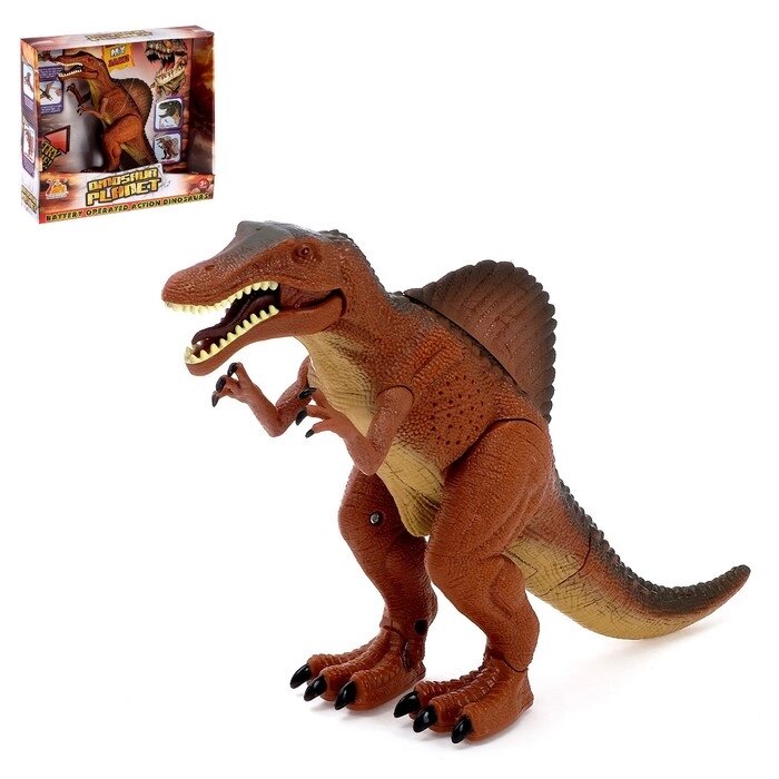 Динозавр "Спинозавр", работает от батареек, световые и звуковые эффекты от компании Интернет-гипермаркет «MOLL» - фото 1