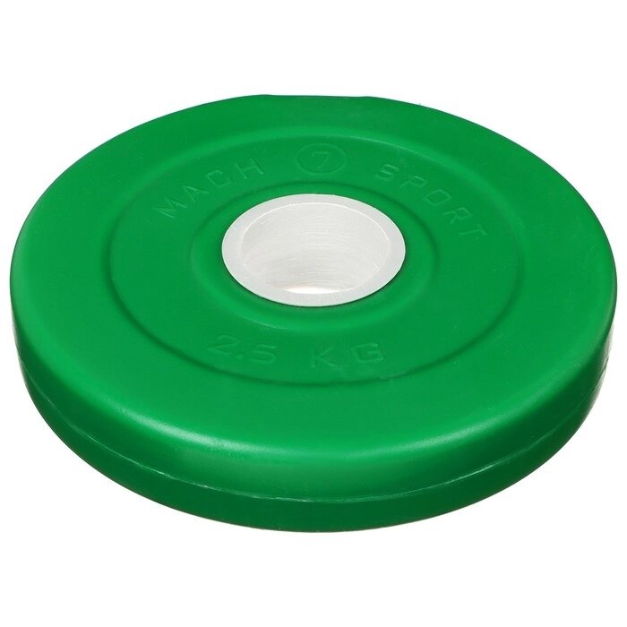 Диск гантельный 2,5 кг, d=50 мм, цвет зеленый от компании Интернет-гипермаркет «MOLL» - фото 1