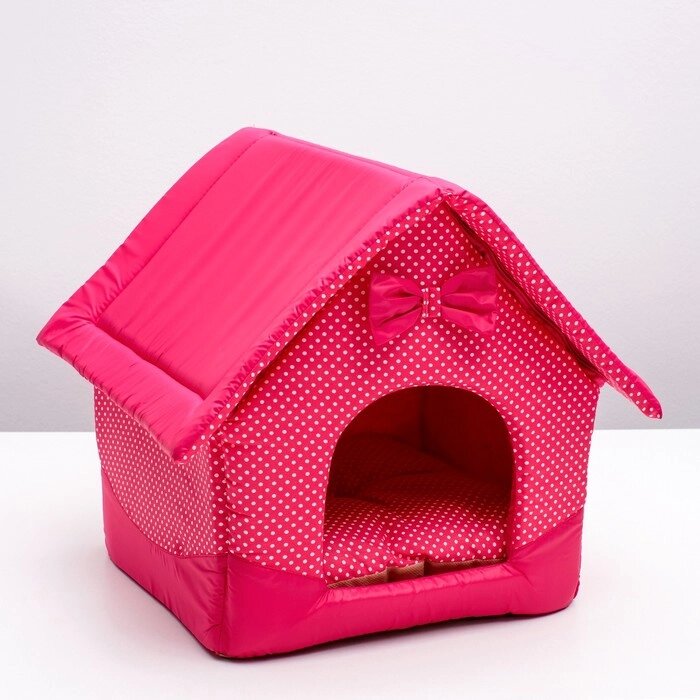 Домик "Нежность", 34 х 32 х 37 см, розовый от компании Интернет-гипермаркет «MOLL» - фото 1