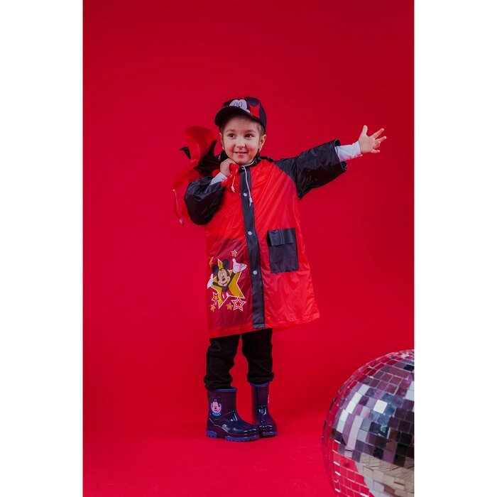 Дождевик детский "Привет" Микки Маус, размер S от компании Интернет-гипермаркет «MOLL» - фото 1