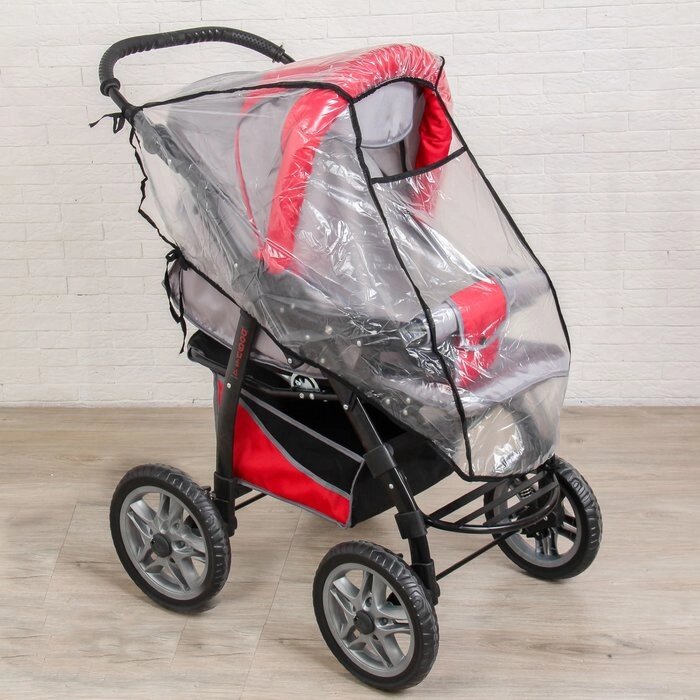 Дождевик на прогулочную коляску, цвет прозрачный от компании Интернет-гипермаркет «MOLL» - фото 1