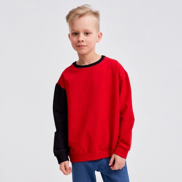 Джемпер для мальчика MINAKU: Casual Collection KIDS цвет красный, рост 104 от компании Интернет-гипермаркет «MOLL» - фото 1