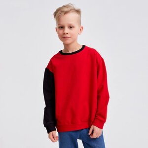 Джемпер для мальчика MINAKU: Casual Collection KIDS цвет красный, рост 122