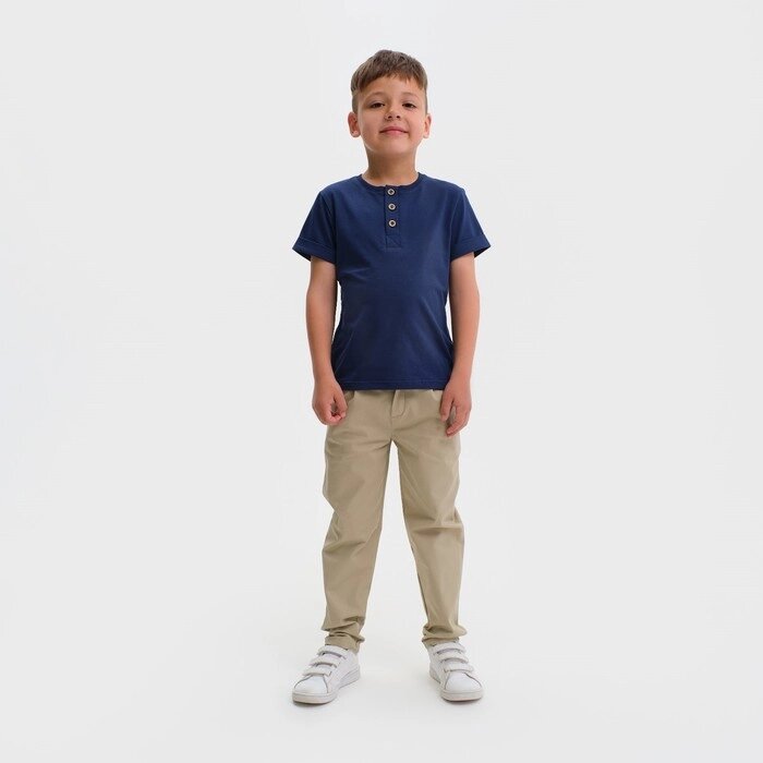Джинсы для мальчика KAFTAN, размер 28 (86-92 см), цвет бежевый от компании Интернет-гипермаркет «MOLL» - фото 1