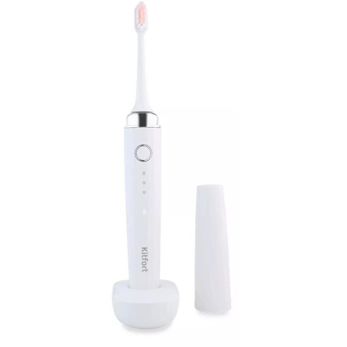 Электрическая зубная щётка КТ-2954, 3 режима, 3 насадки, белый от компании Интернет-гипермаркет «MOLL» - фото 1