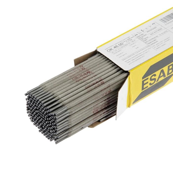 Электроды ESAB ОК 46, d=3 мм, 350 мм, 5.3 кг от компании Интернет-гипермаркет «MOLL» - фото 1