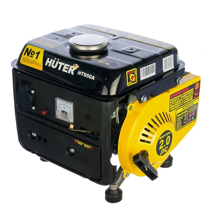 Электрогенератор Huter HT950A, бенз., 0.65/0.95 кВт, 220 В, 4.2 л от компании Интернет-гипермаркет «MOLL» - фото 1