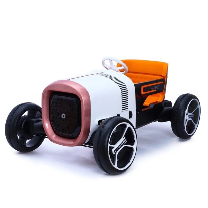 Электромобиль "Ретро", 2 мотора, цвет оранжевый от компании Интернет-гипермаркет «MOLL» - фото 1