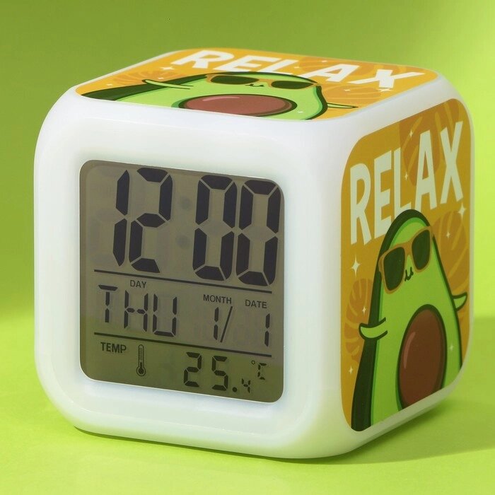 Электронные часы-будильник "Relax", с подсветкой от компании Интернет-гипермаркет «MOLL» - фото 1
