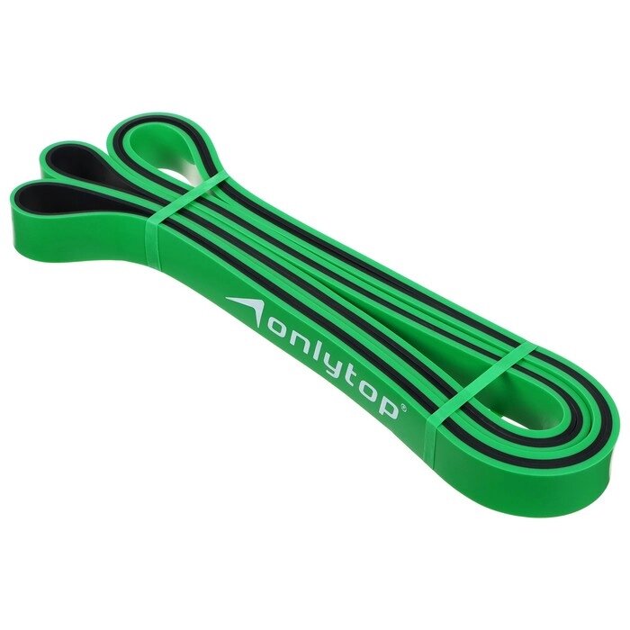 Эспандер ленточный, многофункциональный, 208 х 2,2 х 0,45 см, 5-22 кг, цвет зелёный/чёрный от компании Интернет-гипермаркет «MOLL» - фото 1