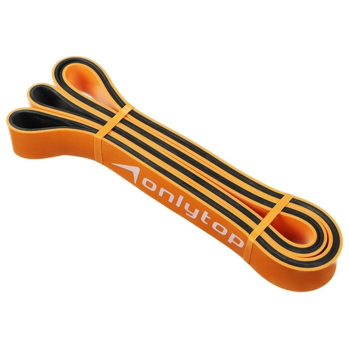 Эспандер ленточный, многофункциональный, 208 х 2,9 х 0,45 см, 11-36 кг, цвет оранжевый/чёрный от компании Интернет-гипермаркет «MOLL» - фото 1