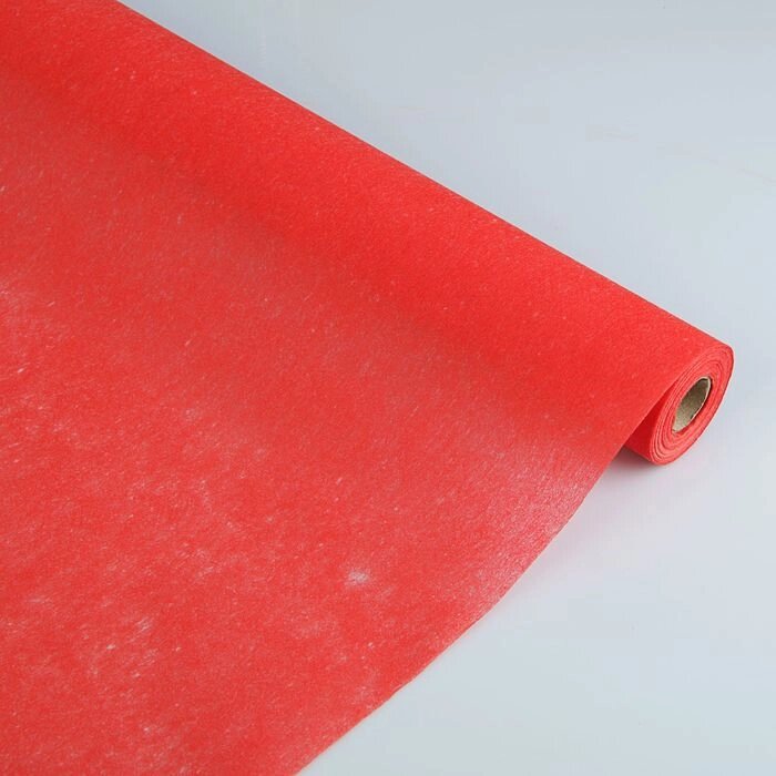 Фетр однотонный, красный, 0,5 x 20 м от компании Интернет-гипермаркет «MOLL» - фото 1