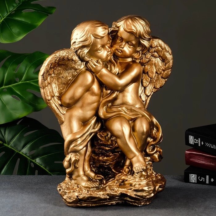 Фигура "Ангел и Фея стоя" бронза 20х30х36см от компании Интернет-гипермаркет «MOLL» - фото 1
