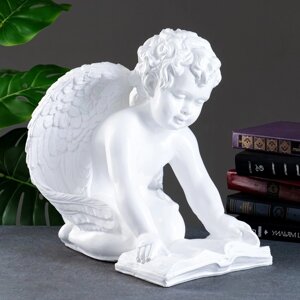 Фигура "Ангел сидя большой читающий" белый