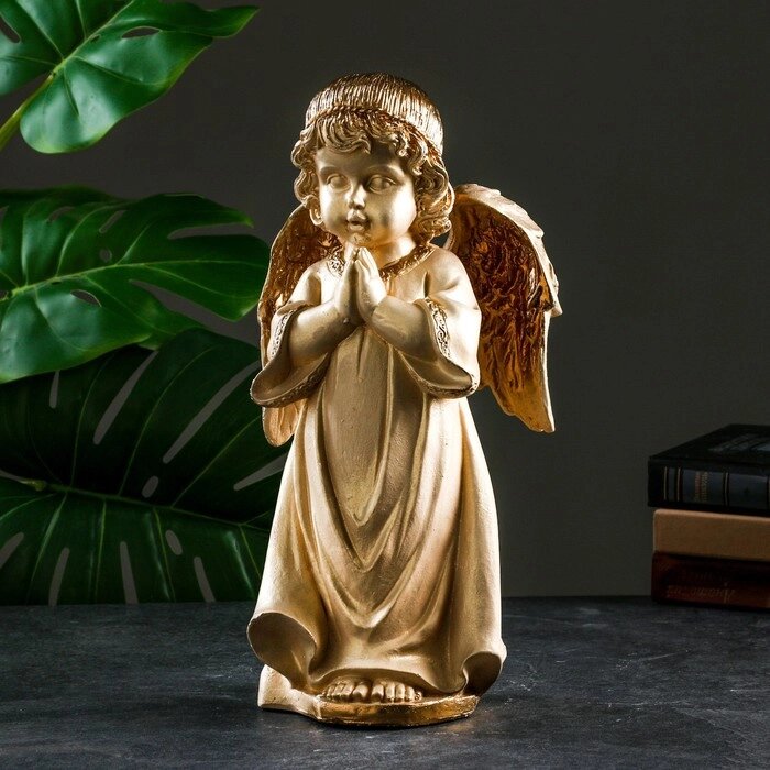 Фигура "Ангел в молитве" слоновая кость от компании Интернет-гипермаркет «MOLL» - фото 1