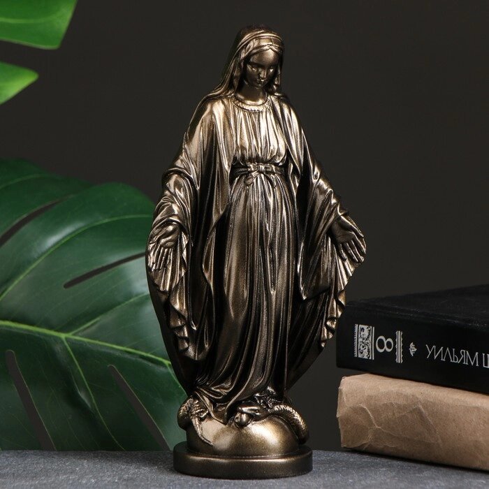 Фигура "Дева Мария" бронза, золото 24см от компании Интернет-гипермаркет «MOLL» - фото 1