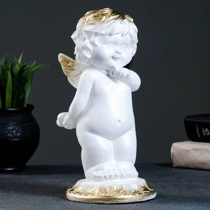 Фигура "Малышка ангел" белая 25х12х12см от компании Интернет-гипермаркет «MOLL» - фото 1